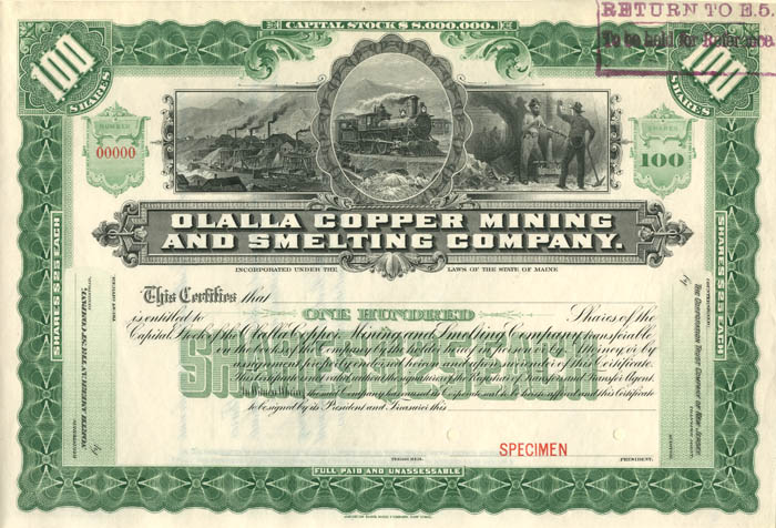 Olalla Copper Mining and Smelting Co.